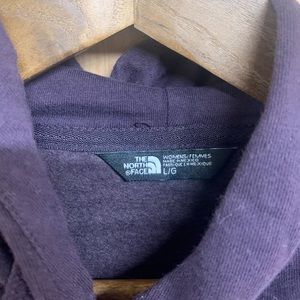 Purple and gold north face hoodie large